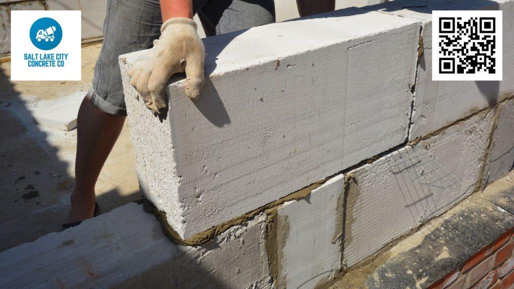 West Valley City block concrete foundation job